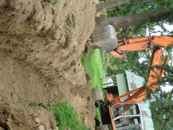 Trenching for Ground Loop Heat Exchanger